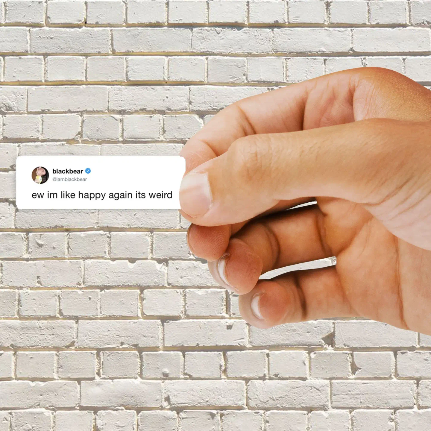 Happy again Tweet Sticker