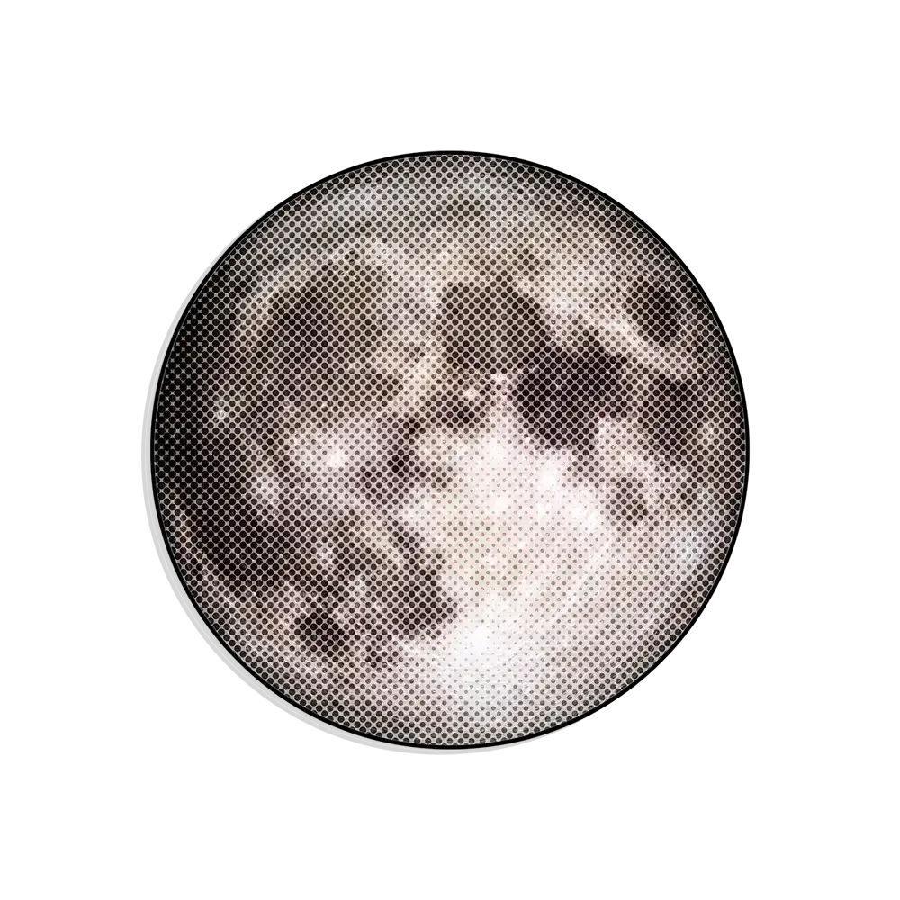 Pixel Moon Sticker
