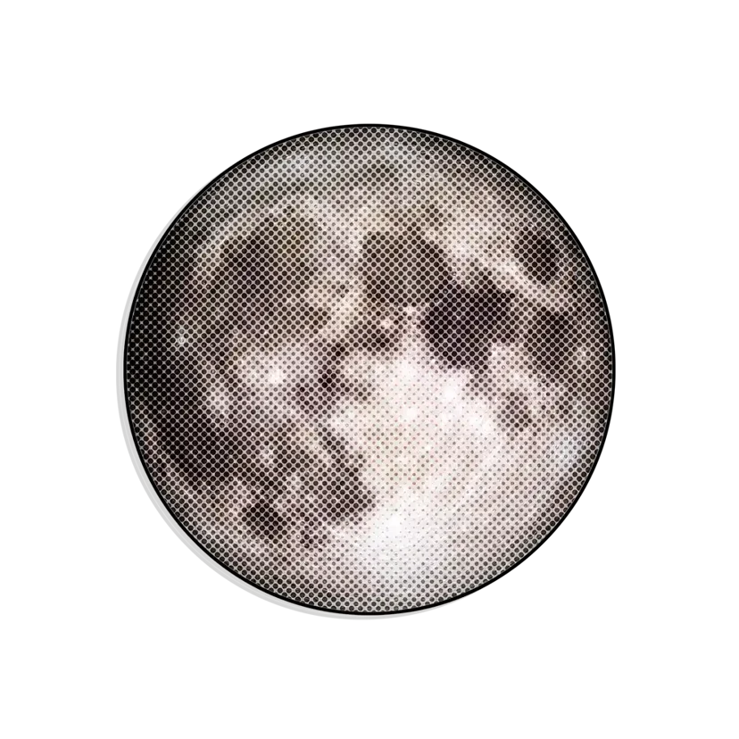 Pixel Moon Sticker