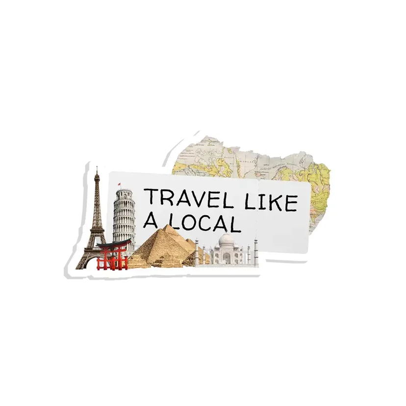 Travel like a local Sticker