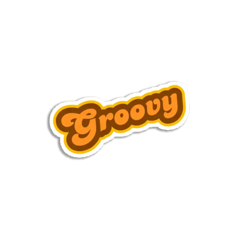 Groovy Sticker