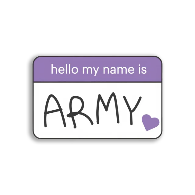 Hello My Name Is Army Sticker