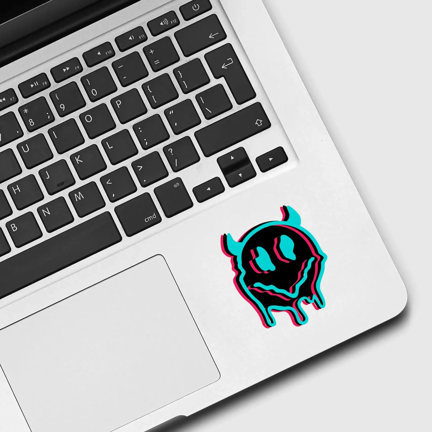 Neon Trippy Smile Sticker