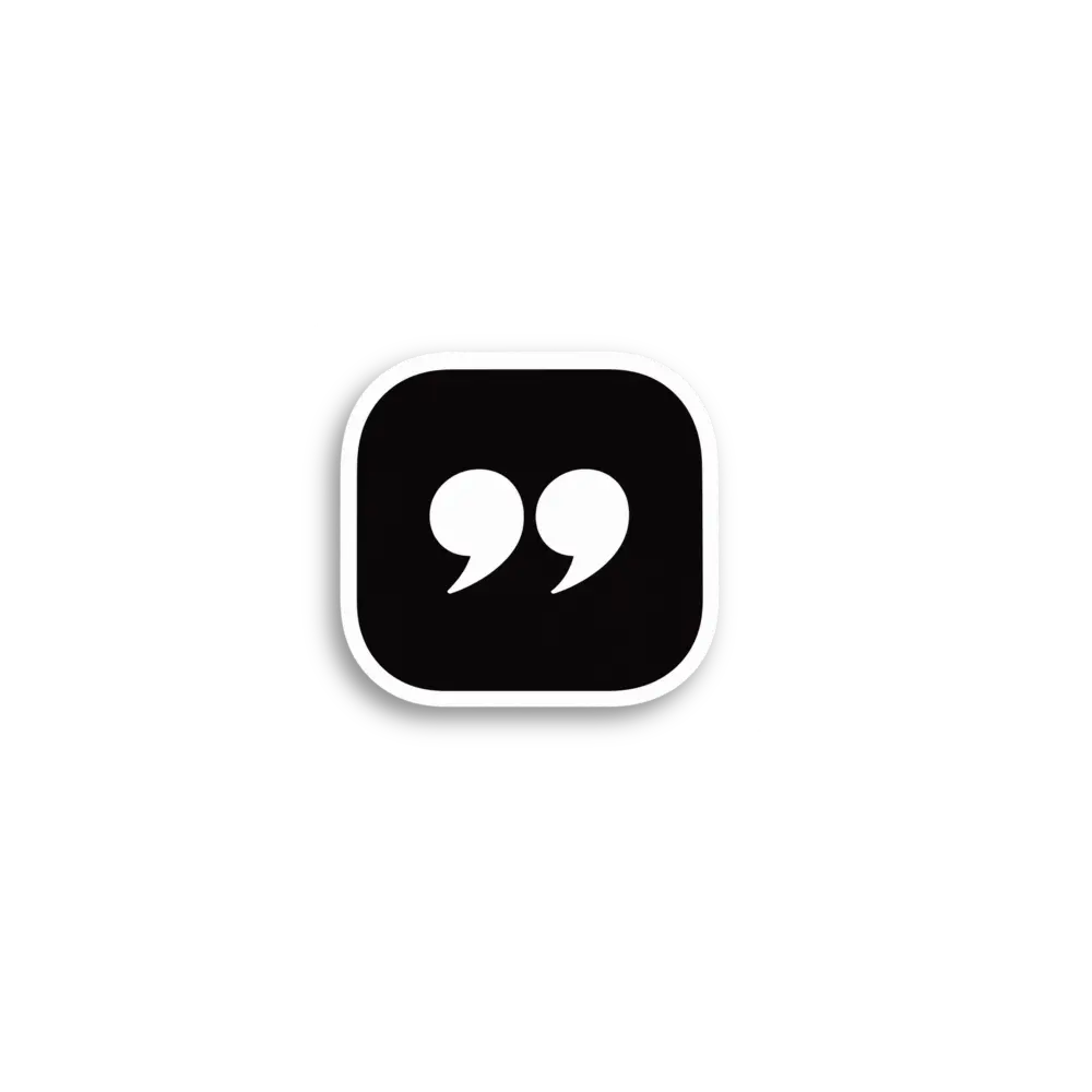 Quotation Icon Sticker