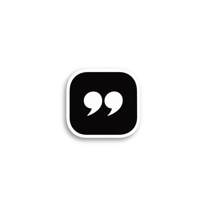 Quotation Icon Sticker