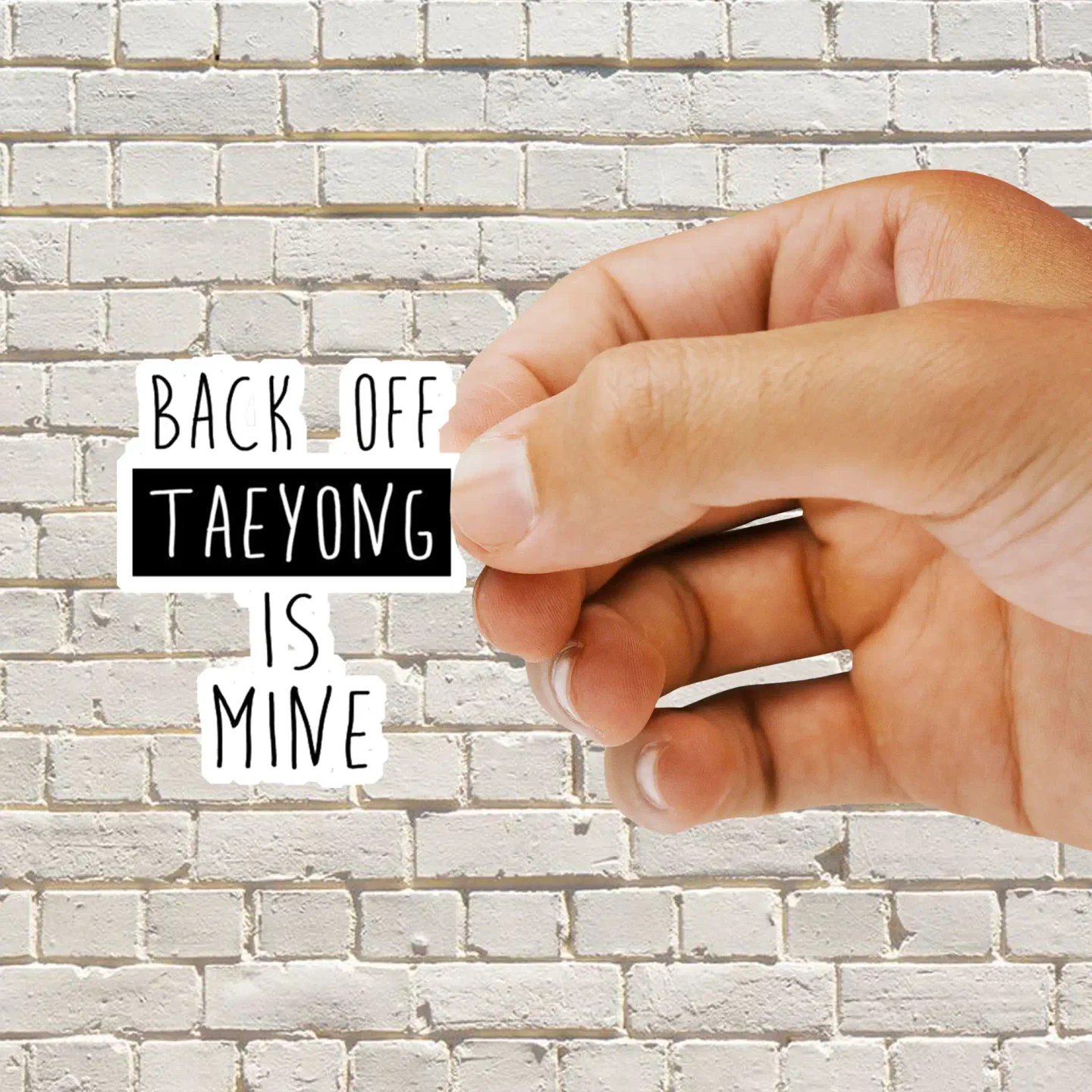 Back off Taeyong is mine Sticker
