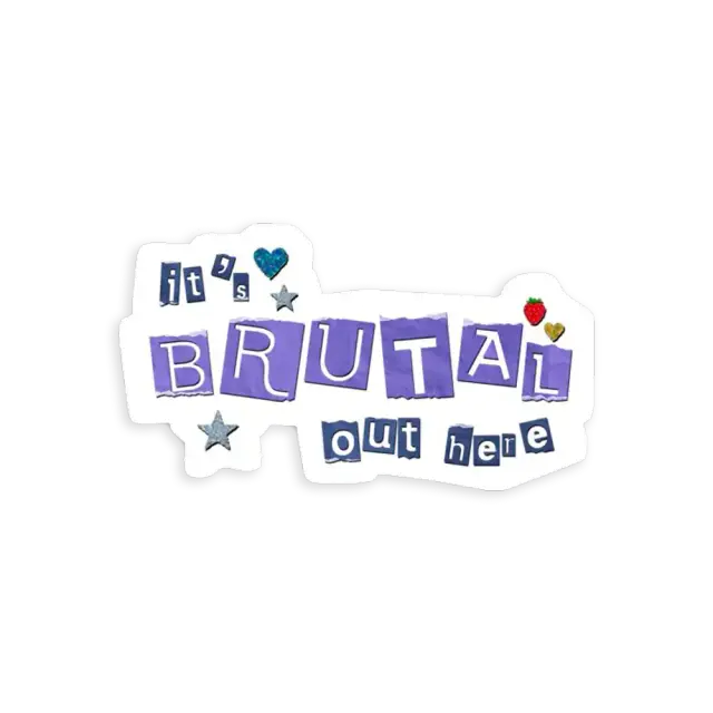 Olivia Rodrigo Brutal Sticker