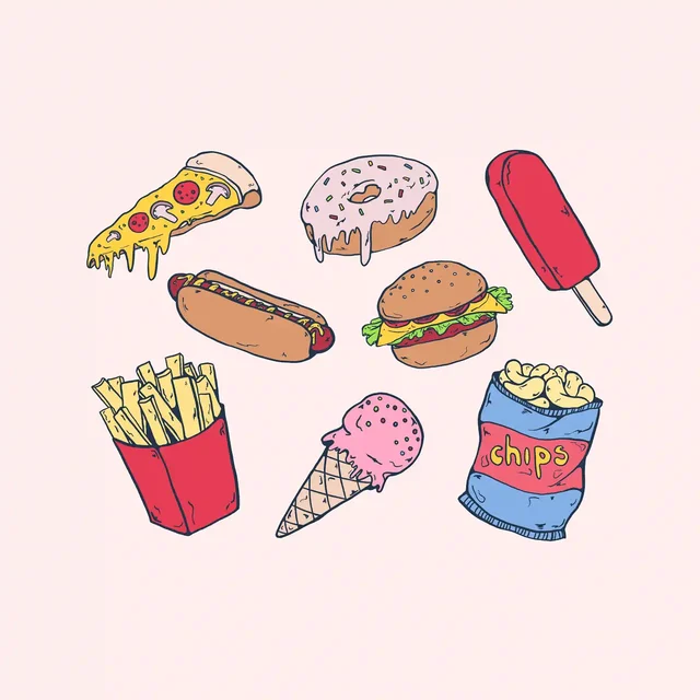 Junk Food Stickers