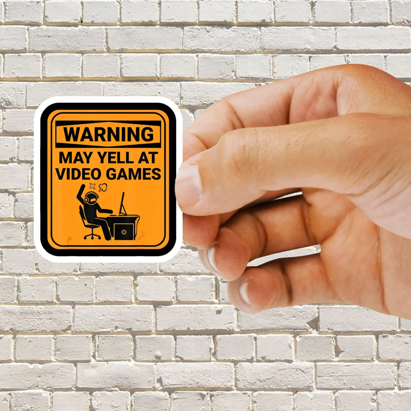 Gamer Warning Sticker