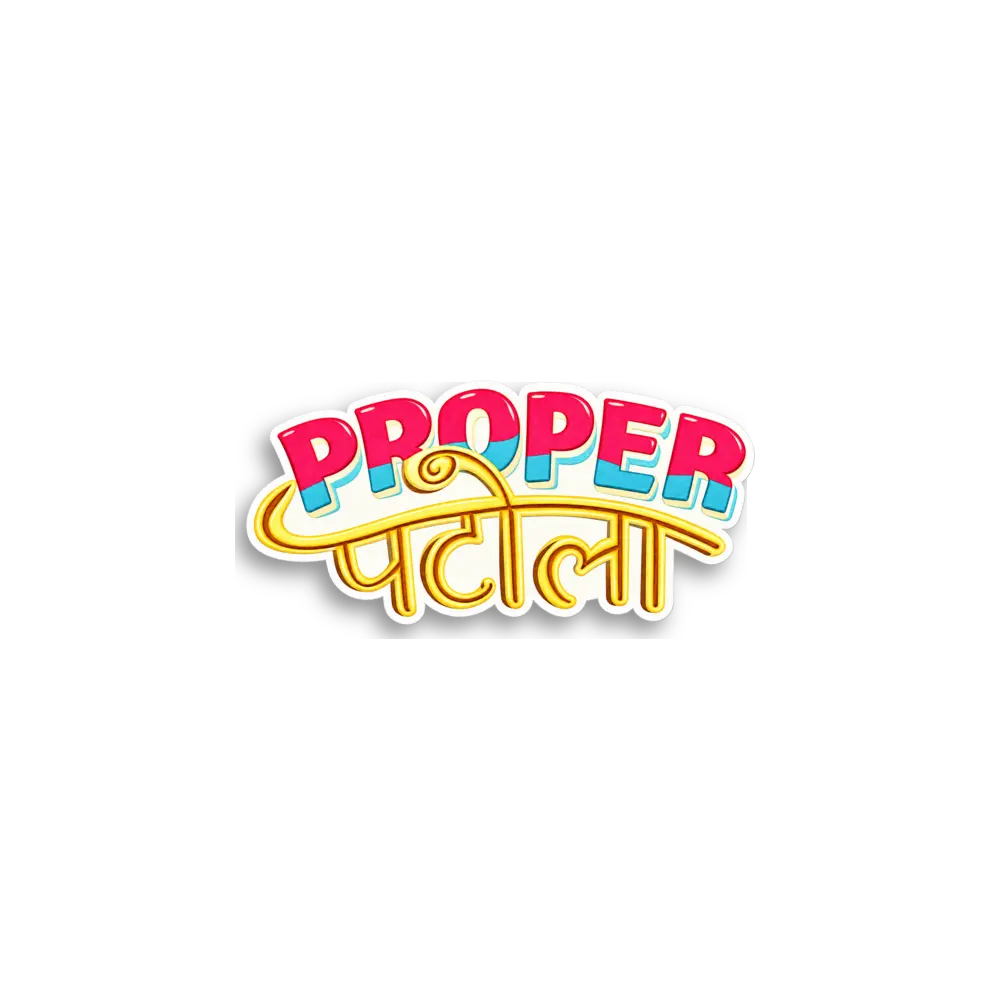 Proper Delhi Sticker