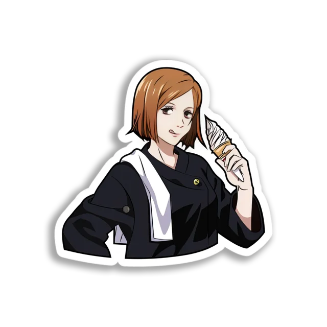 Chef Eating Ice Cream Sticker