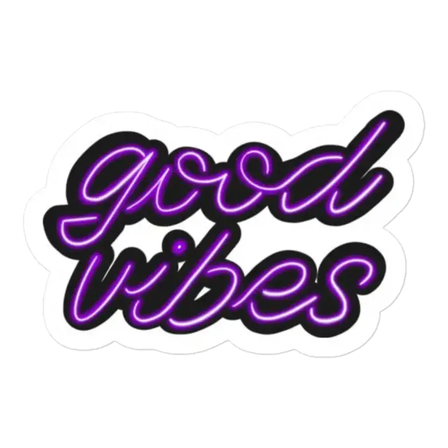 Good Vibes Neon Sticker