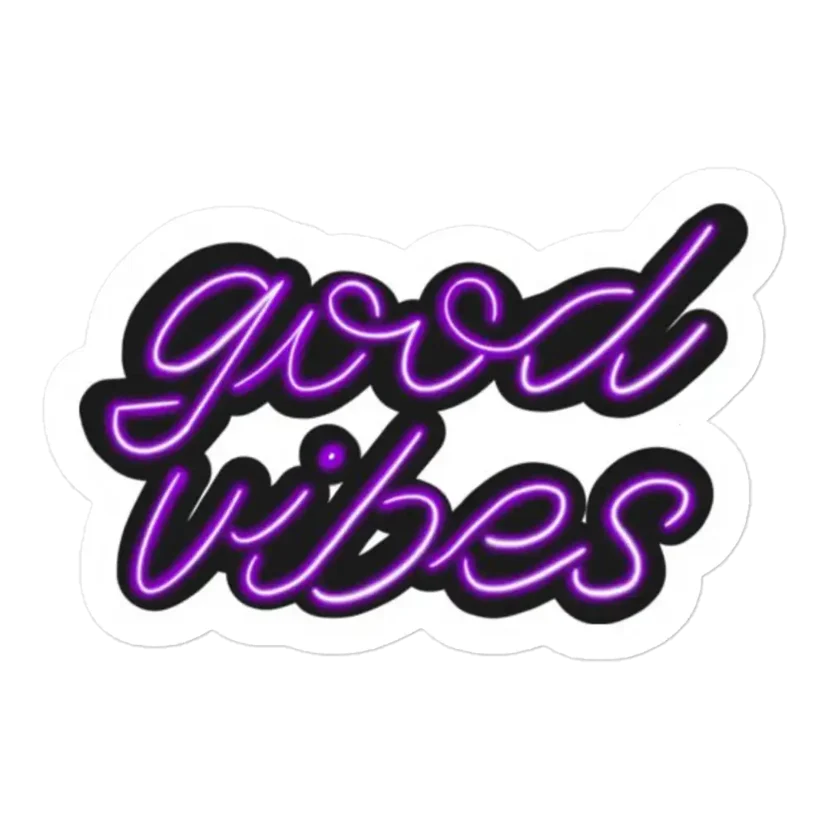 Good Vibes Neon Sticker
