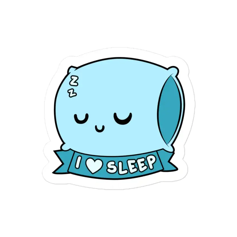 Pillow I Love to Sleep Sticker