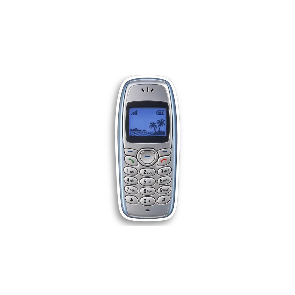 Blue Phone Sticker