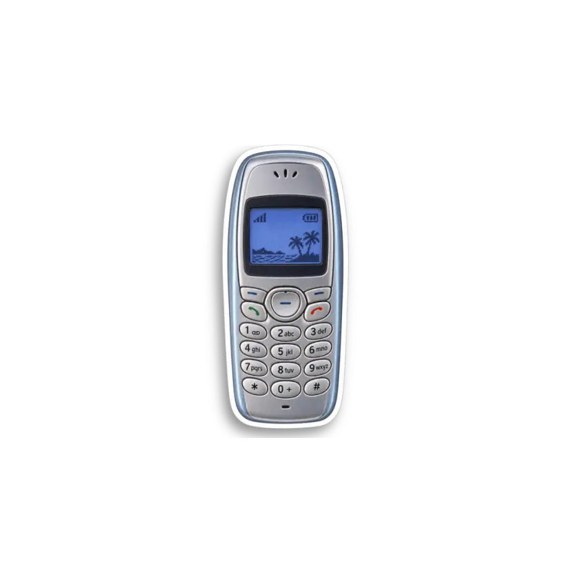 Blue Phone Sticker