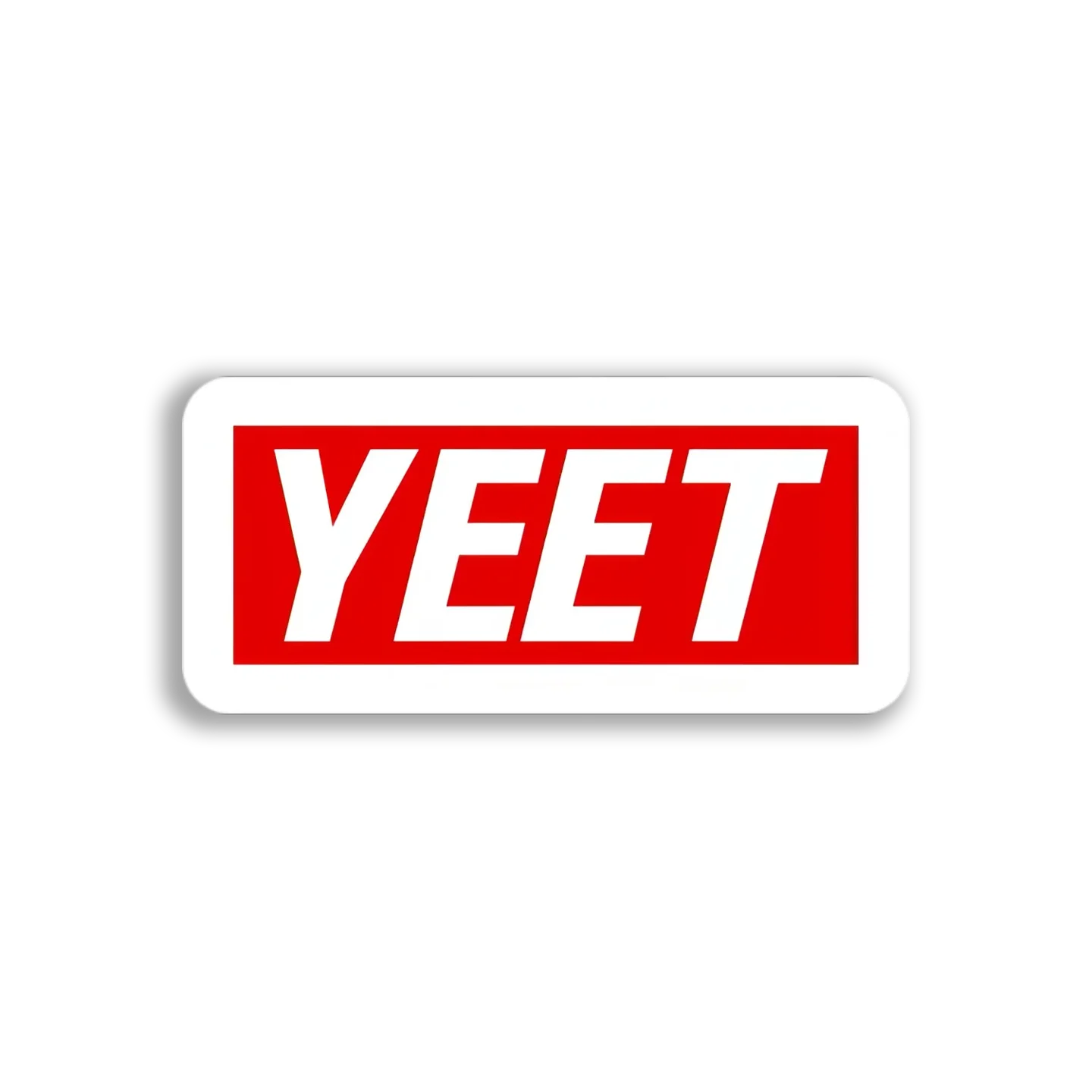Yeet Red Banner Sticker