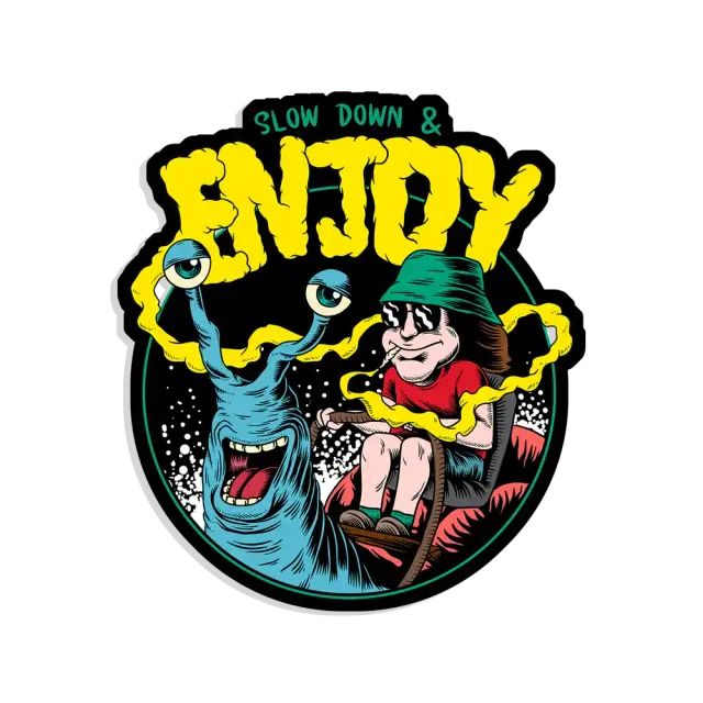 Slow down and Enjoy the Trip Sticker