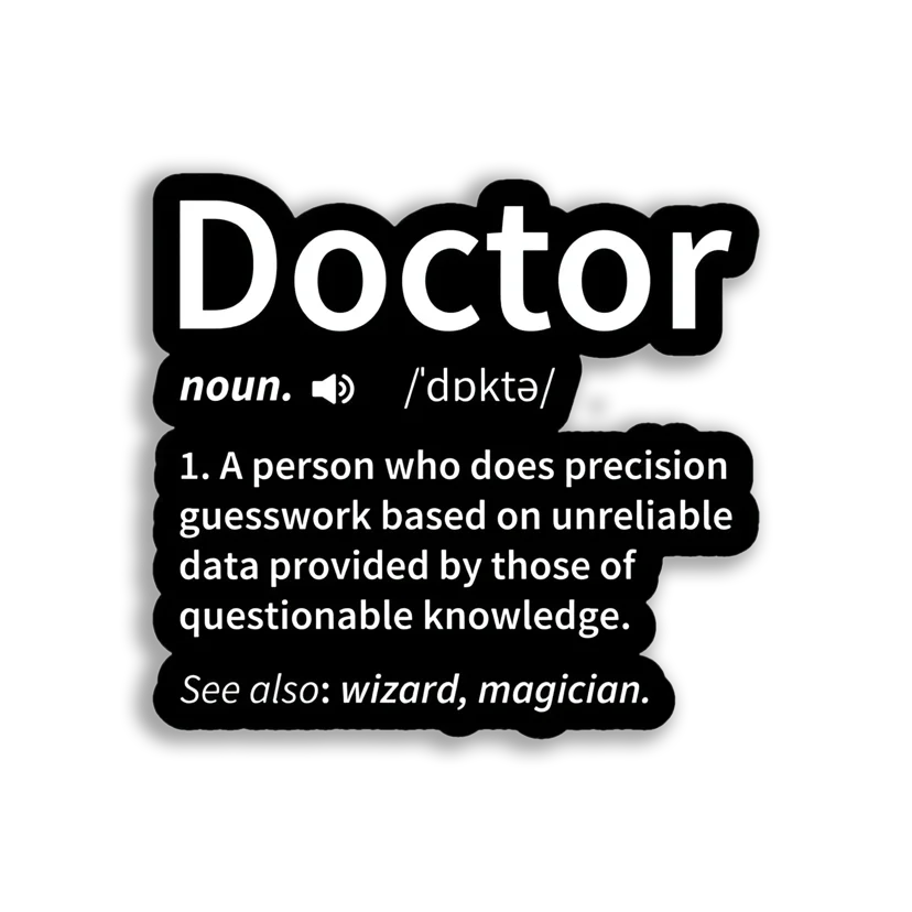 Doctor Meaning Sticker