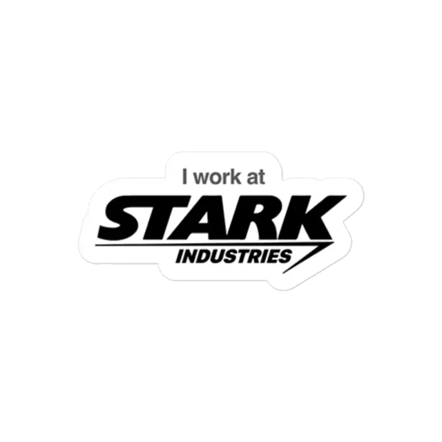 I work at Stark Industries Sticker