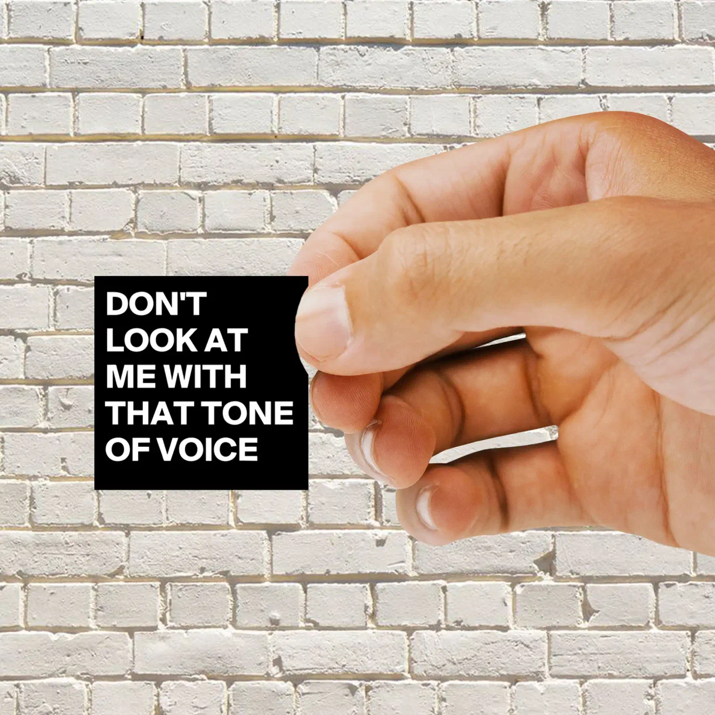 Don't look at me with that tone of voice Sticker