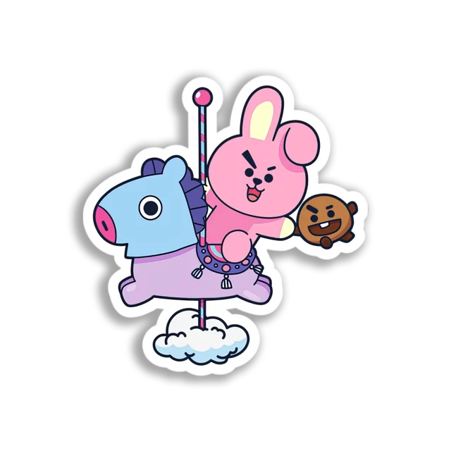 BT21 Carousel Ride Sticker