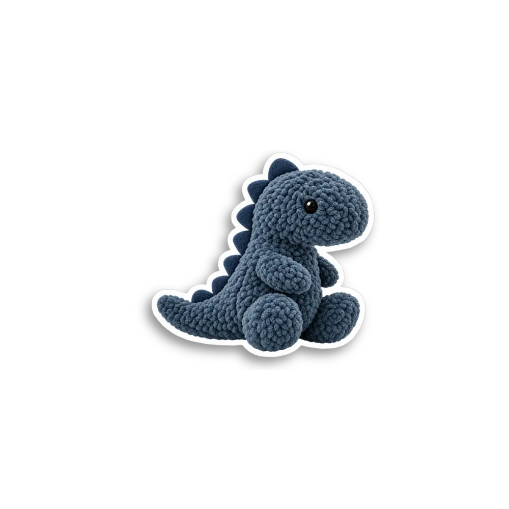 Blue Dinosaur Sticker
