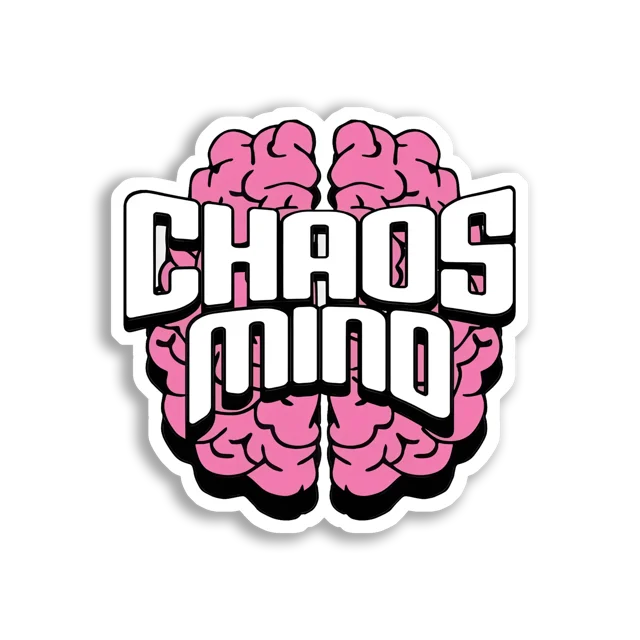 Chaos Mind A Pink Brain Meme Sticker