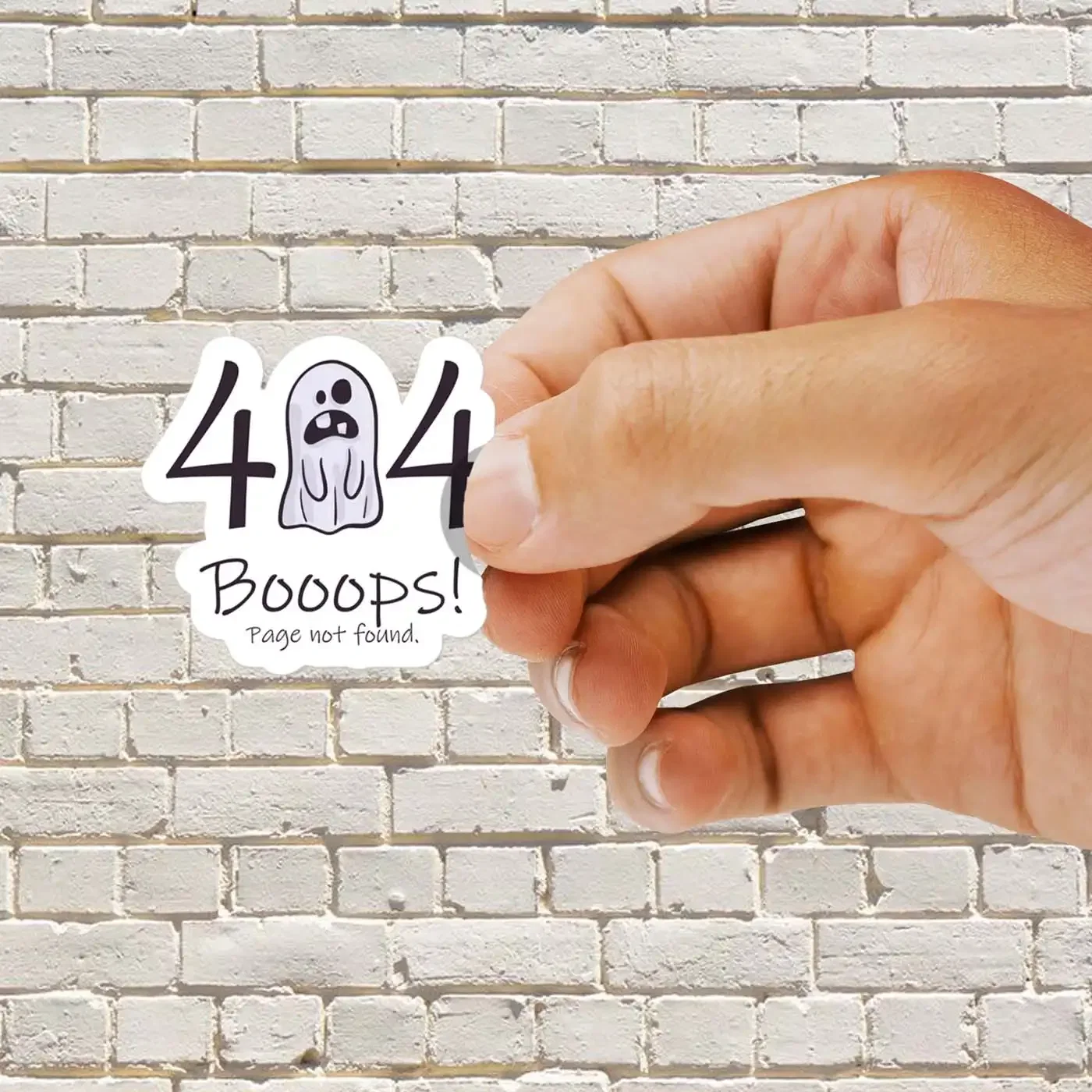Ghost Error 404 Sticker