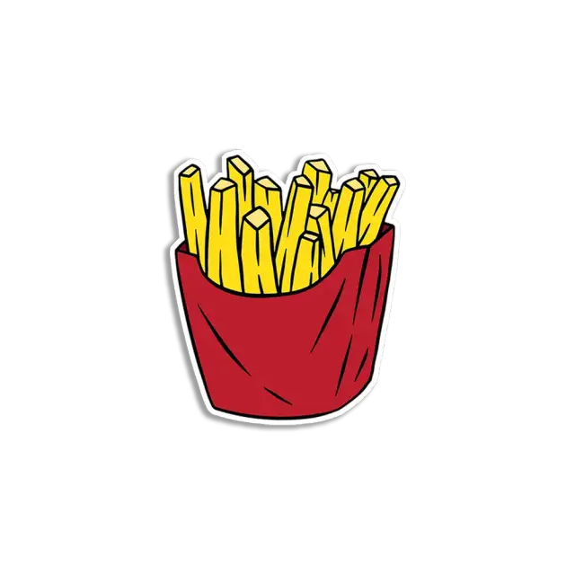 Kawaii Fries Sticker