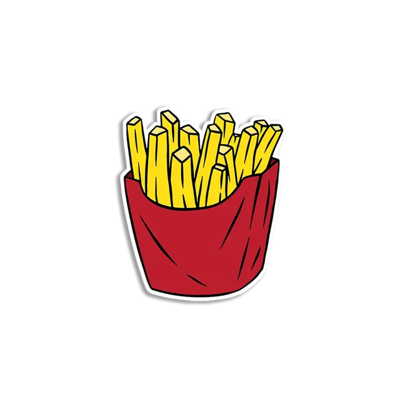 Kawaii Fries Sticker