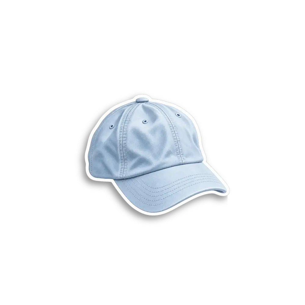Blue Baseball Cap Sticker