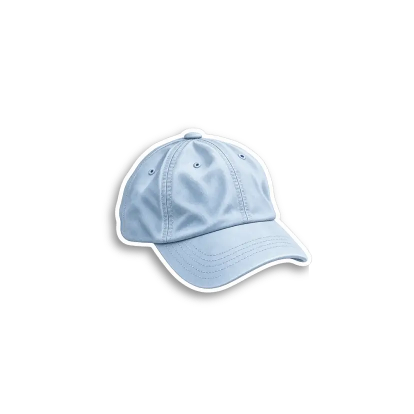 Blue Baseball Cap Sticker