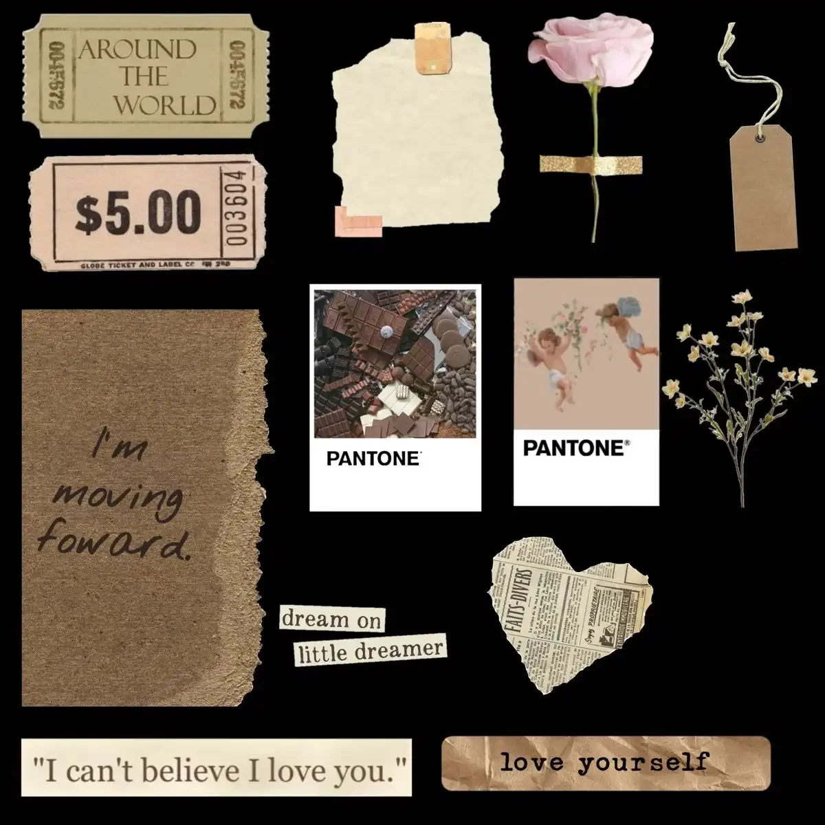 Vintage Retro Aesthetic Stickers