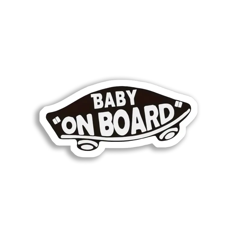 Baby On Board Skateboard Sign Car Sticker