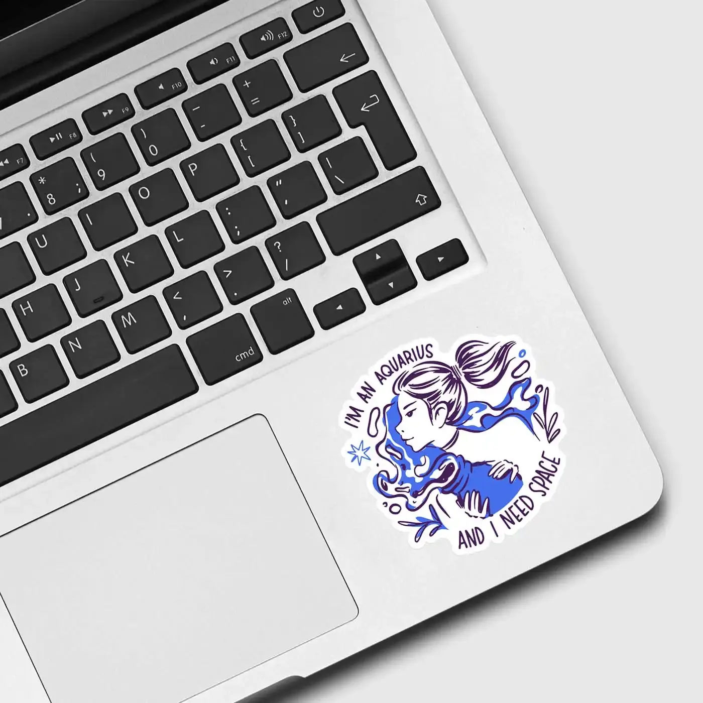 I am an Aquarius and I need space Zodiac Sticker