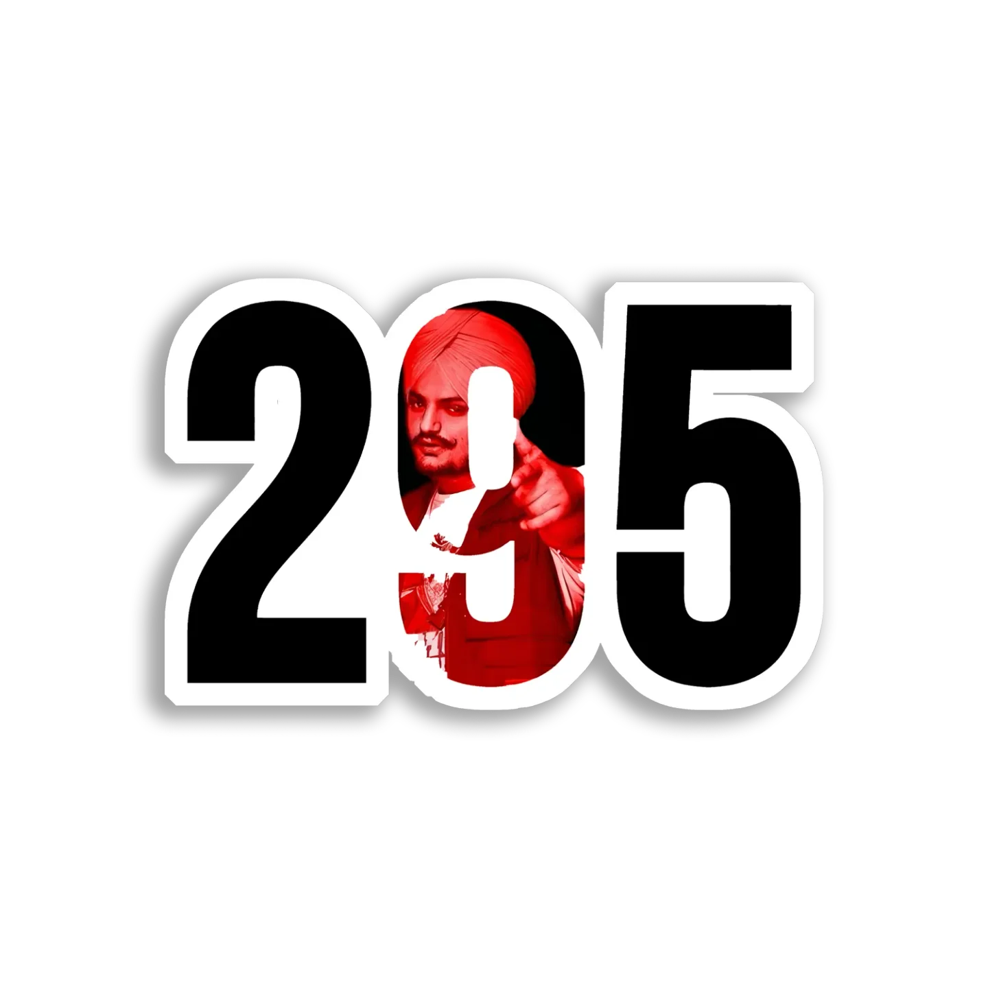 Sidhu Moose Wala 295 Sticker