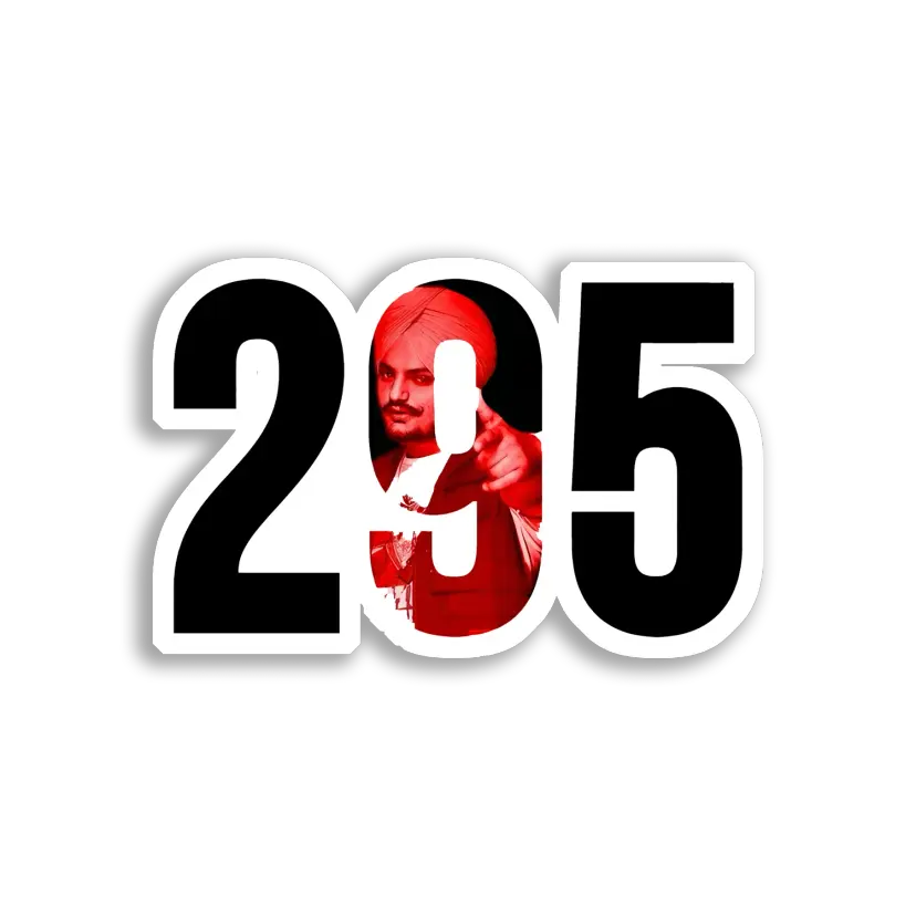 Sidhu Moose Wala 295 Sticker