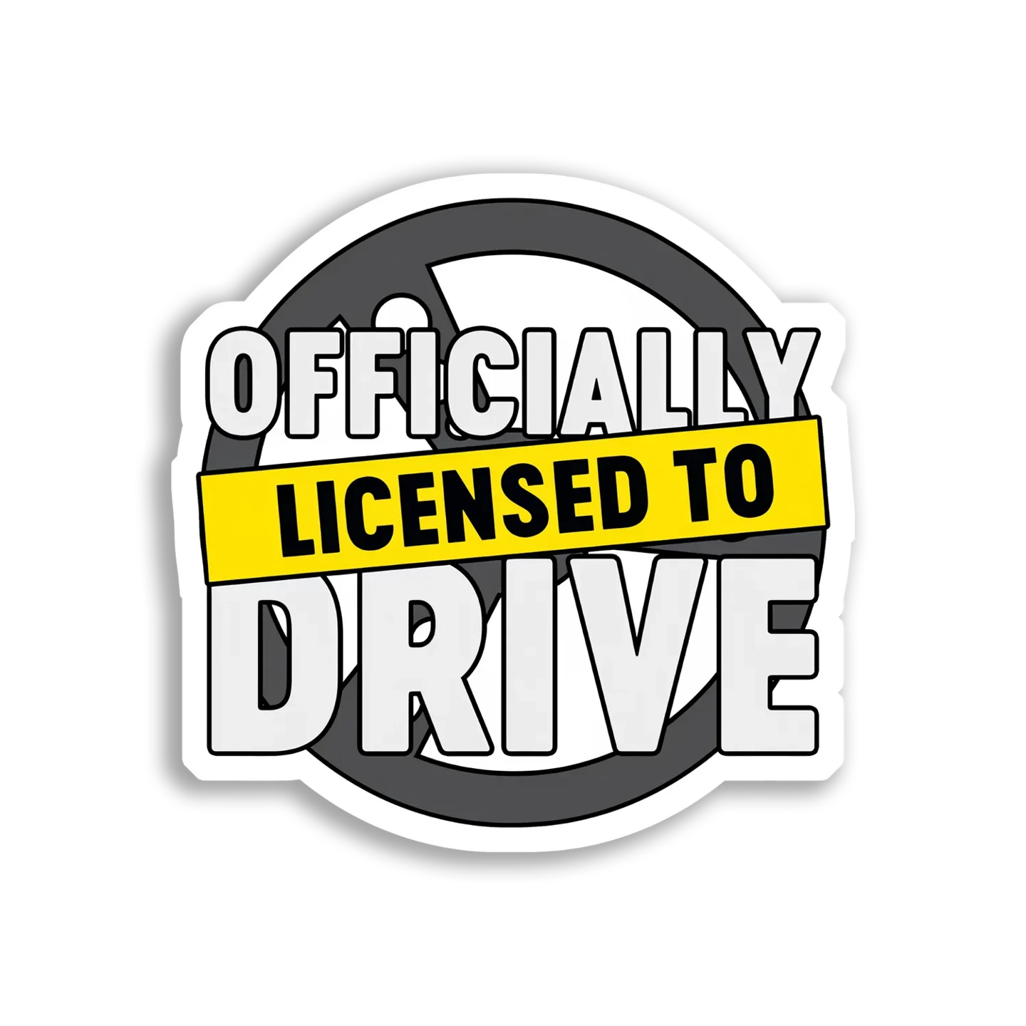 Officially Licensed to Drive Car Sticker