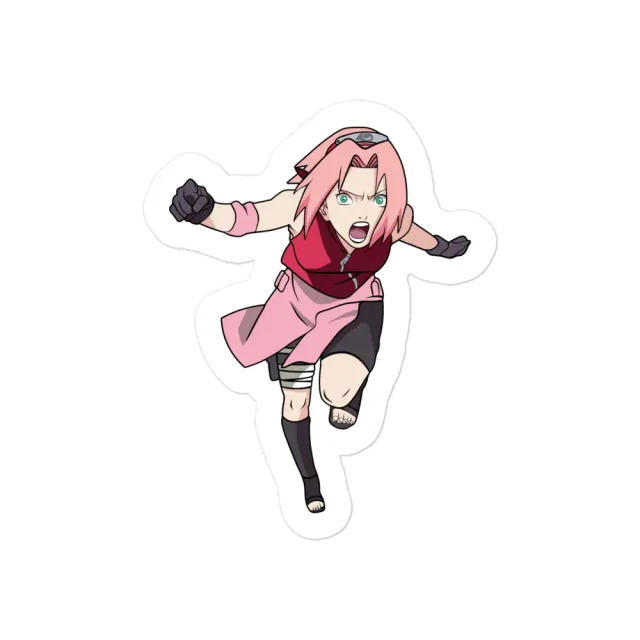 Naruto Running Sakura Sticker