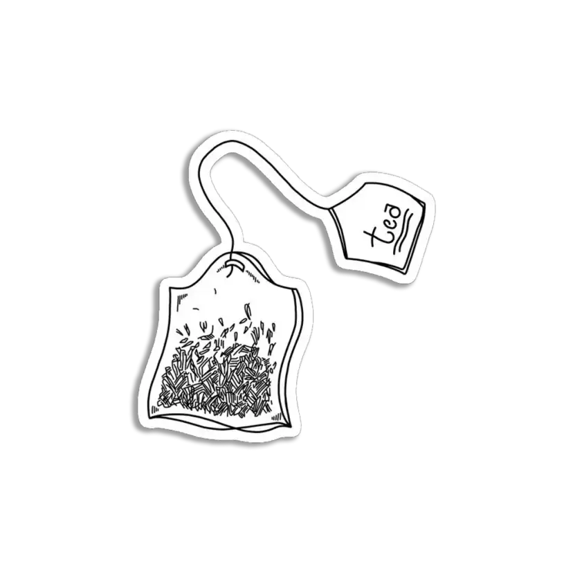 Tea Bag Sticker