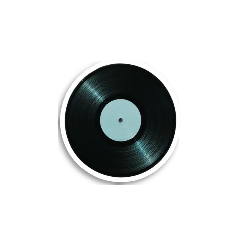 Vinyl Record Sticker