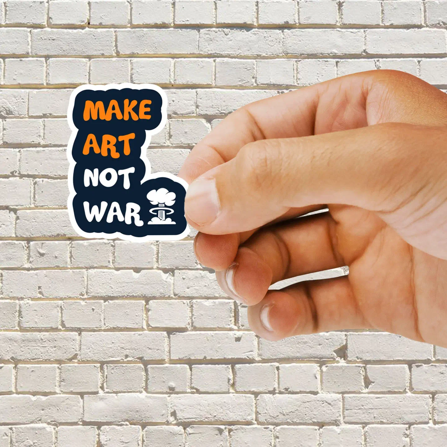Make Art Not War Sticker