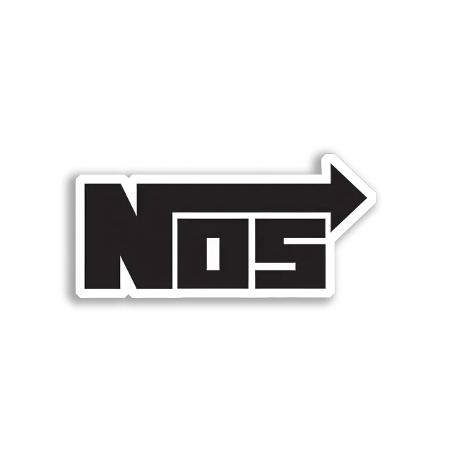 NOS Logo With Arrow Car Sticker