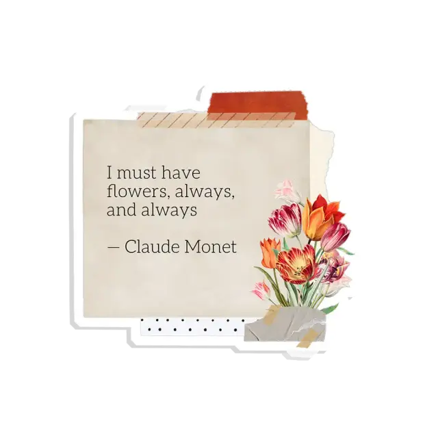 I must have flowers always, and always Sticker
