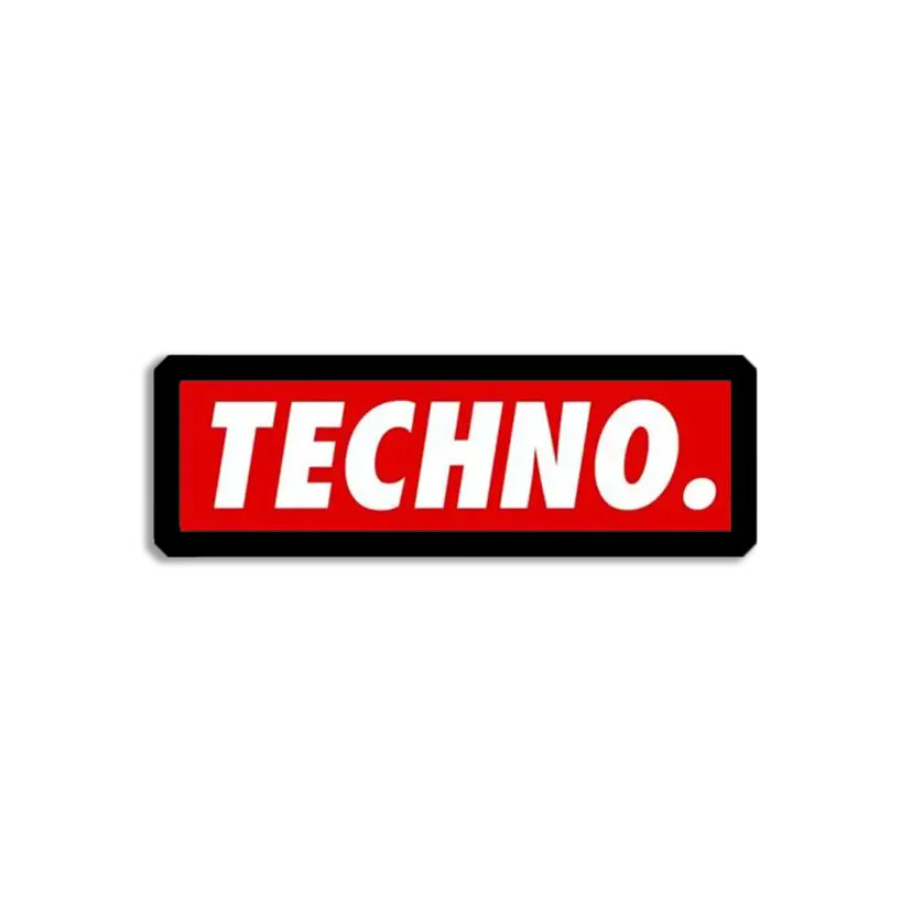 Techno Sticker