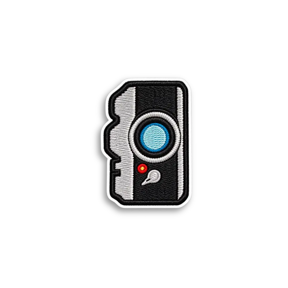 Retro Camera Patch Sticker