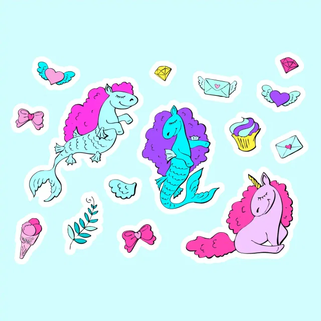 Cute Unicorn Stickers