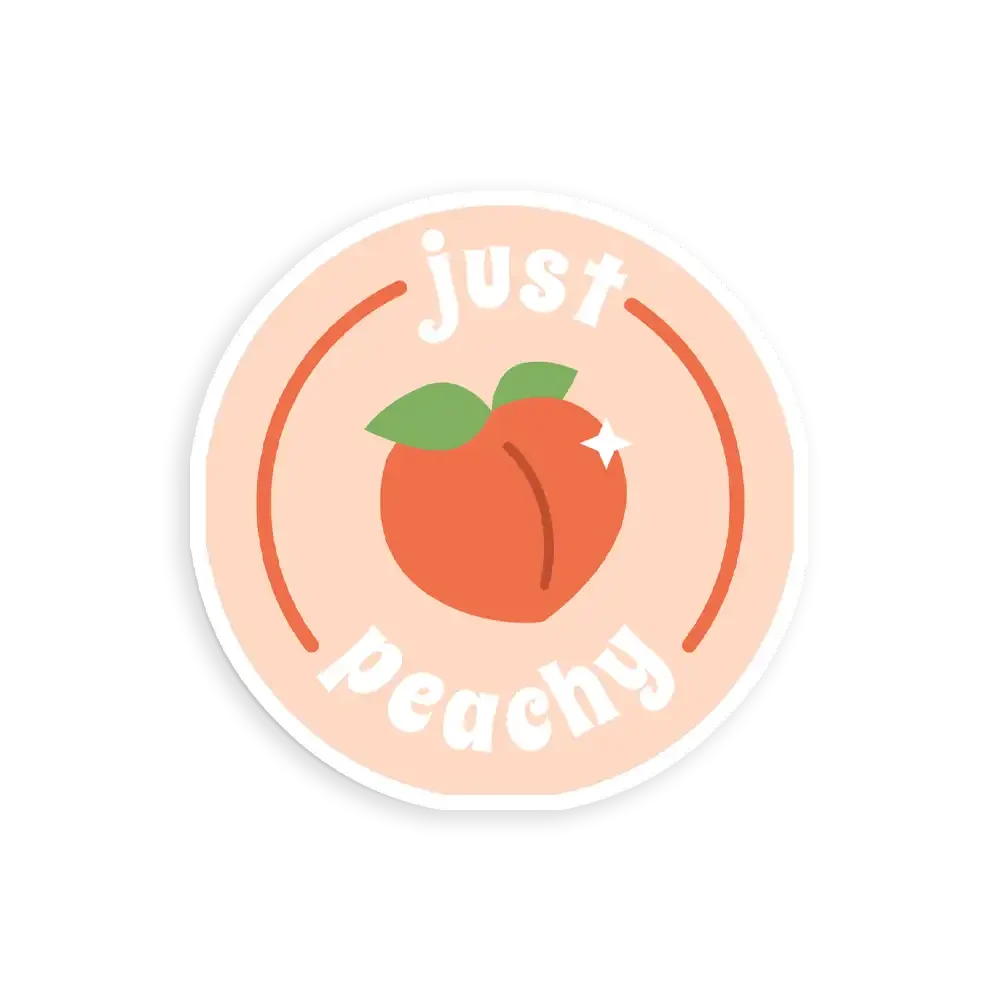 Just Peachy Sticker