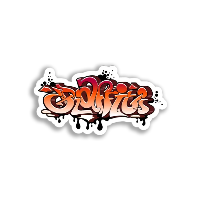 Graffiti Style Text Sticker